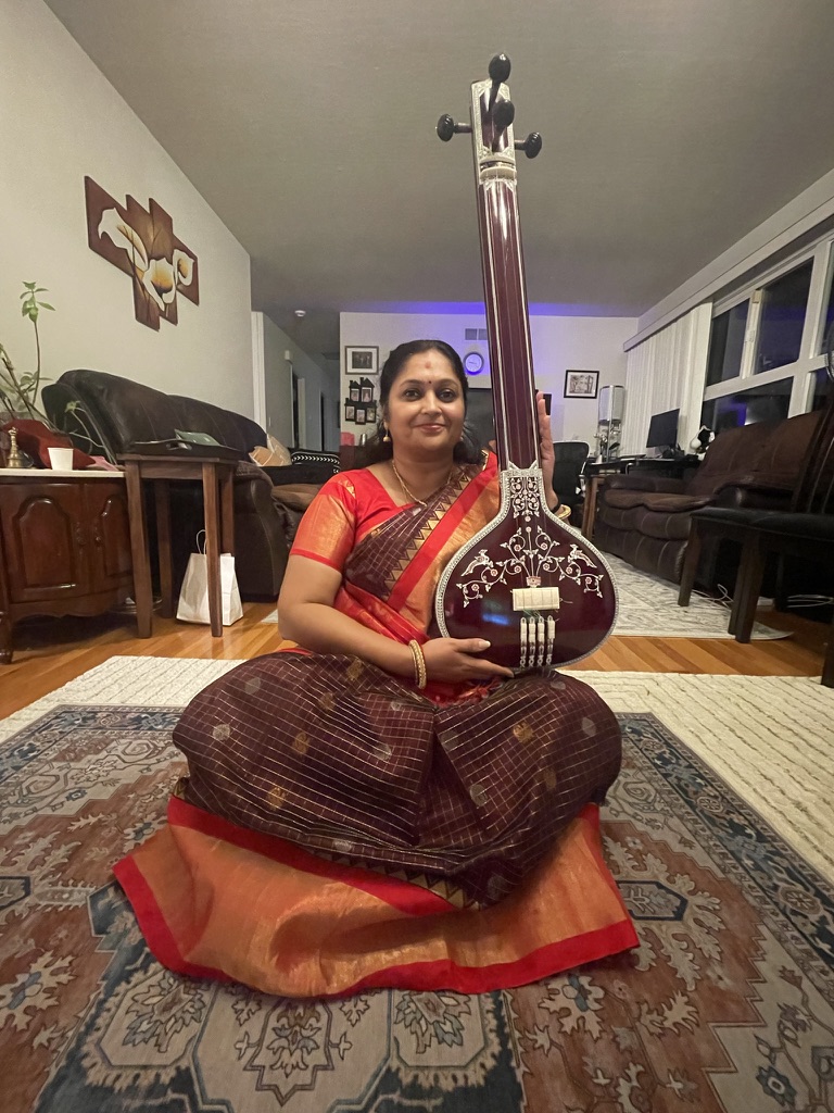 Vidhya Ramaswamy with Tambura
