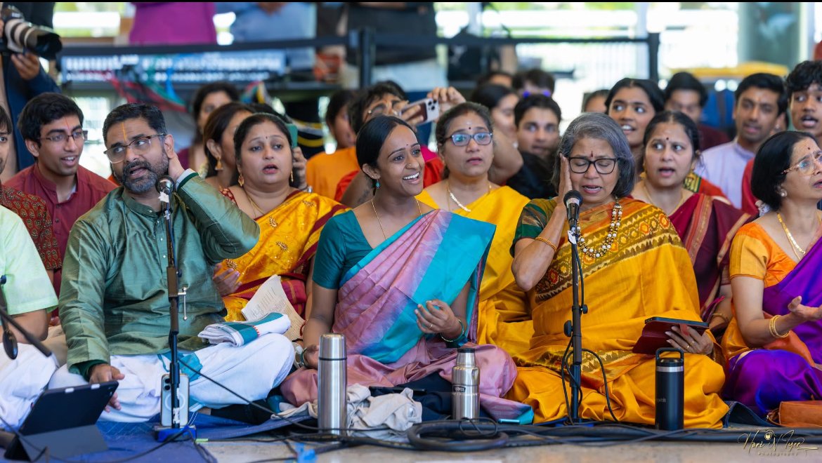 Group singing session