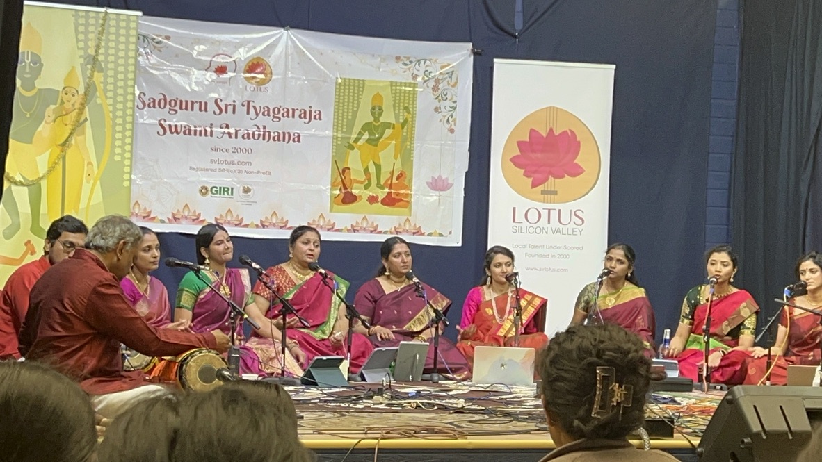 Tyagaraja Aradhana group performance at Lotus Silicon Valley